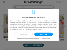 'posterlounge.fr' screenshot