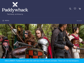 paddywhack.co.nz homepage screenshot