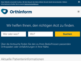 'orthinform.de' screenshot