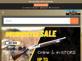 'safarifirearms.com.au' screenshot