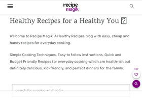 'recipemagik.com' screenshot