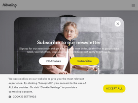 'hovding.com' screenshot