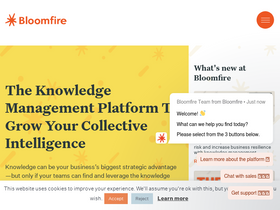 'bloomfire.com' screenshot