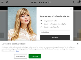 'beautyexpert.com' screenshot