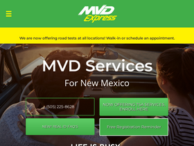 'mvdexpress.com' screenshot