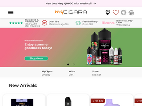 'mycigara.com' screenshot