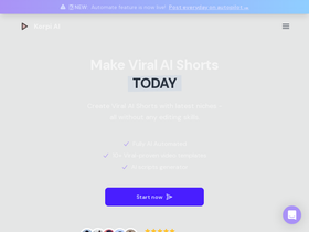 Screenshot of korpi.ai