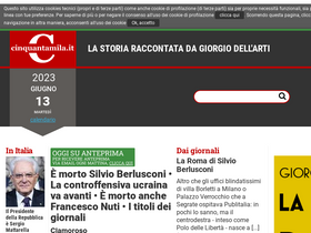 'cinquantamila.it' screenshot