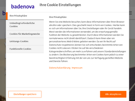 'badenova.de' screenshot