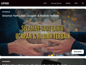 'upnd.com.my' screenshot