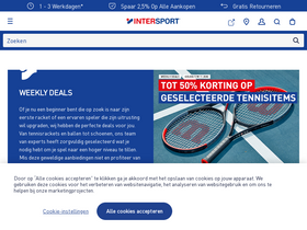 'intersport.nl' screenshot