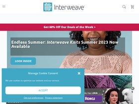 'interweave.com' screenshot