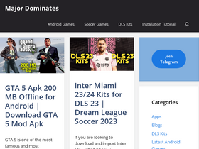 'majordominates.com' screenshot