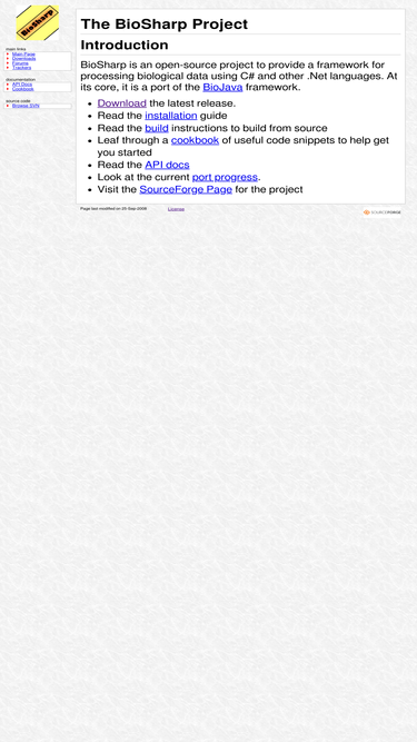 biosharp.sourceforge.net