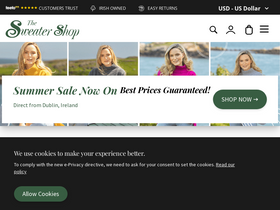 'sweatershop.com' screenshot