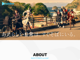 'hololivepro.com' screenshot
