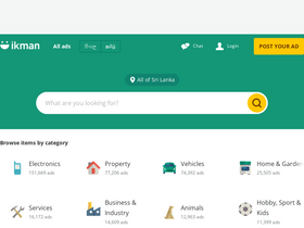 'ikman.lk' screenshot