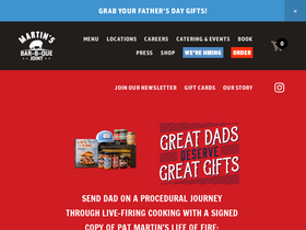 'martinsbbqjoint.com' screenshot