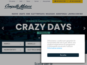 'campellomotors.it' screenshot