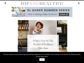 'hipandhealthy.com' screenshot