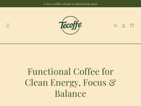 tecoffe.com homepage screenshot