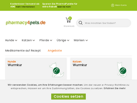 'pharmacy4pets.de' screenshot