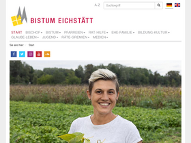 'bistum-eichstaett.de' screenshot