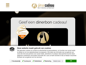 'diner-cadeau.nl' screenshot