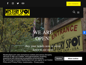 'mysteryspot.com' screenshot