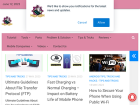 'mobilecellphonerepairing.com' screenshot