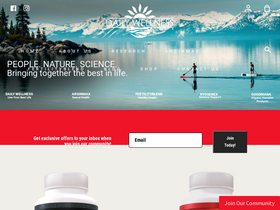 dailywellness.com homepage screenshot