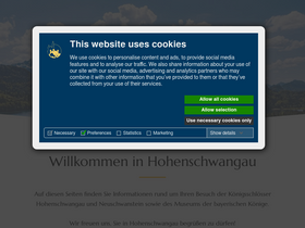 'hohenschwangau.de' screenshot