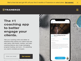 'trainerize.com' screenshot