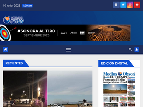 'mediosobson.com' screenshot