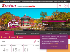 'malindoair.com' screenshot