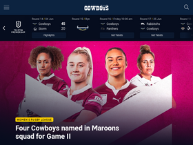 'cowboys.com.au' screenshot