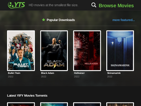 'magnet-yify.com' screenshot