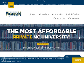 'ncwc.edu' screenshot