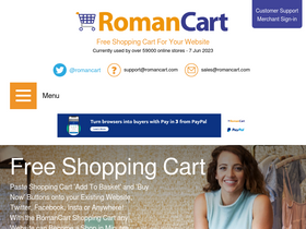 'romancart.com' screenshot