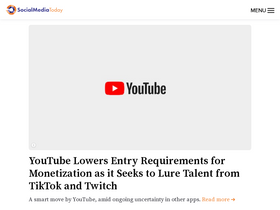 'socialmediatoday.com' screenshot