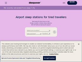 'sleep-n-fly.com' screenshot