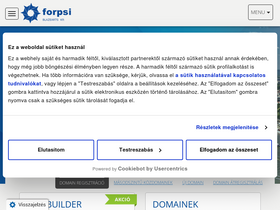 'forpsi.hu' screenshot