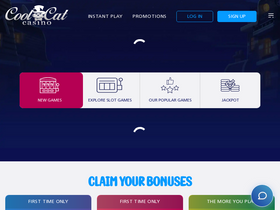 'coolcat-casino.com' screenshot