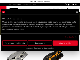 'met-helmets.com' screenshot