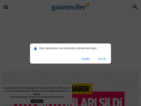 'gazeteciler.com' screenshot