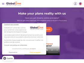 'global-exam.com' screenshot