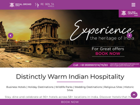 'royalorchidhotels.com' screenshot