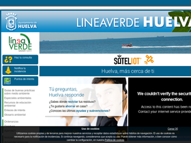 'lineaverdehuelva.com' screenshot