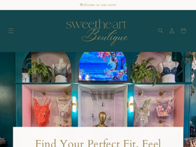 sweetheartboutiquejax.com homepage screenshot