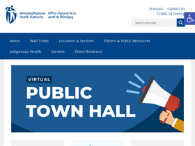 'wrha.mb.ca' screenshot